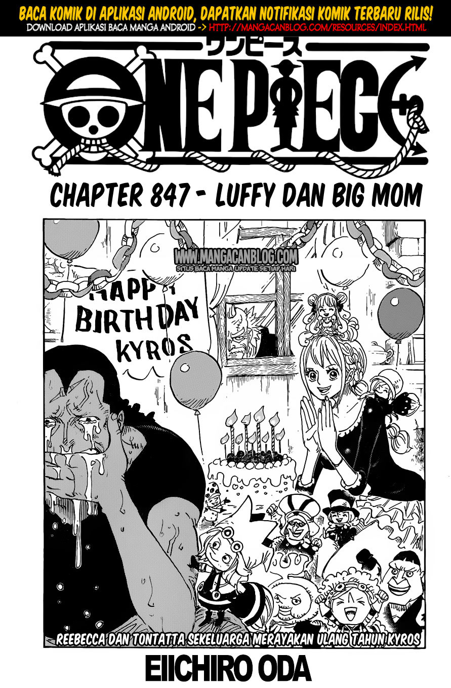 One Piece Chapter 847