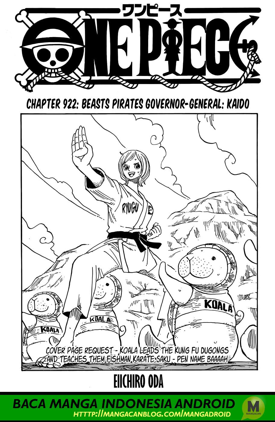 One Piece Chapter 922