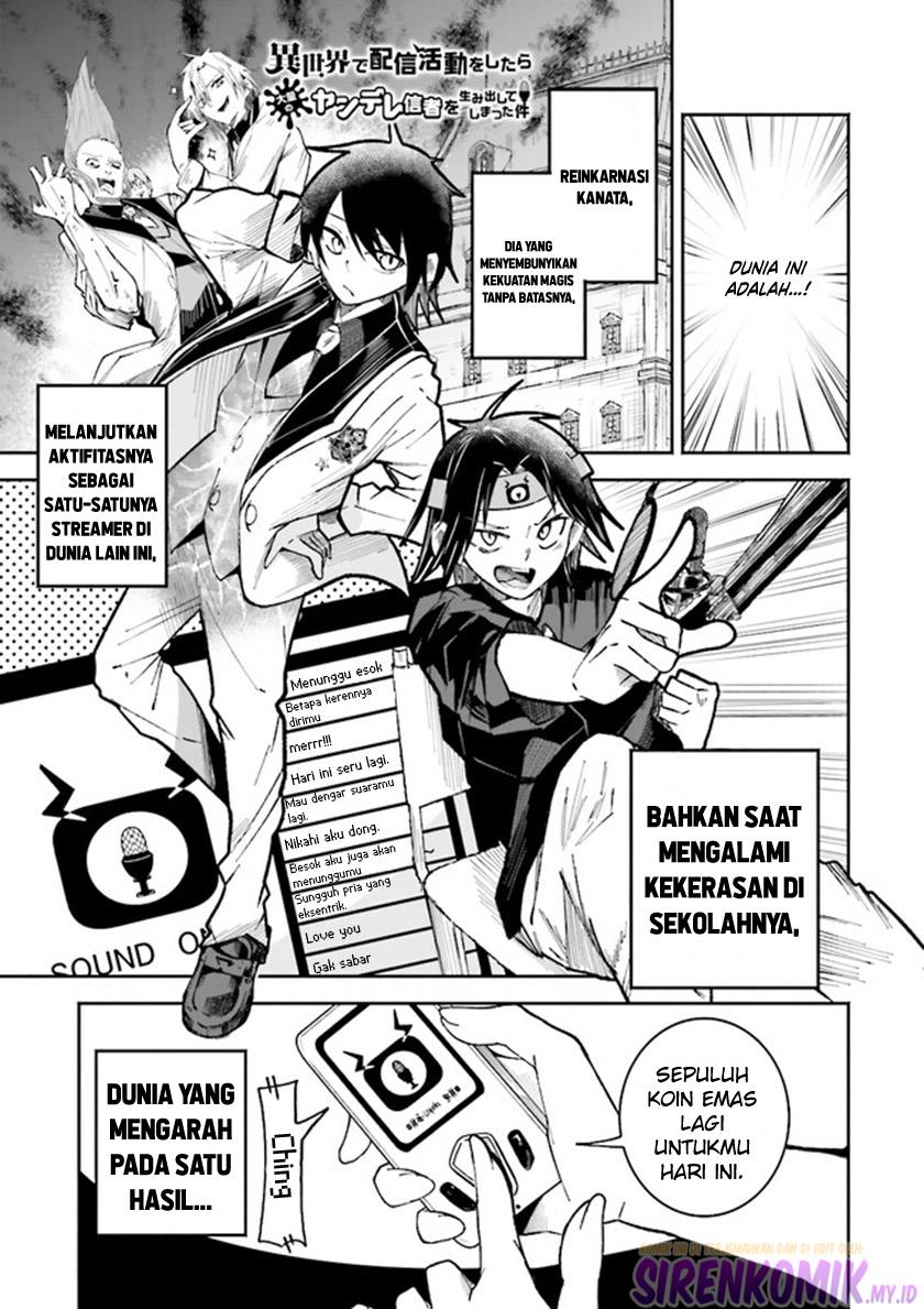 Isekai de Haishin Katsudou wo Shitara Tairyou no Yandere Shinja wo Umidashite Shimatta Ken Chapter 2