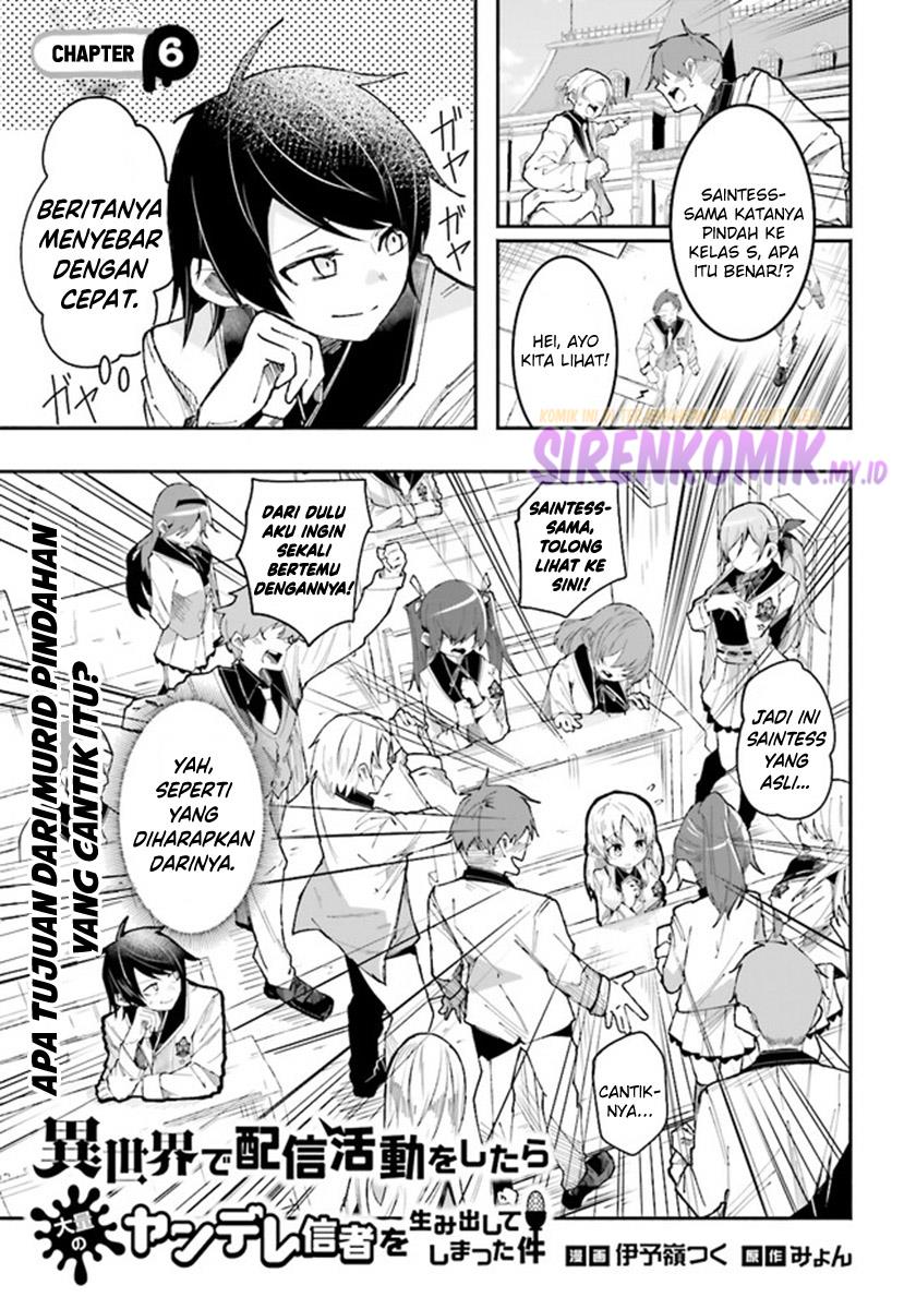 Isekai de Haishin Katsudou wo Shitara Tairyou no Yandere Shinja wo Umidashite Shimatta Ken Chapter 6