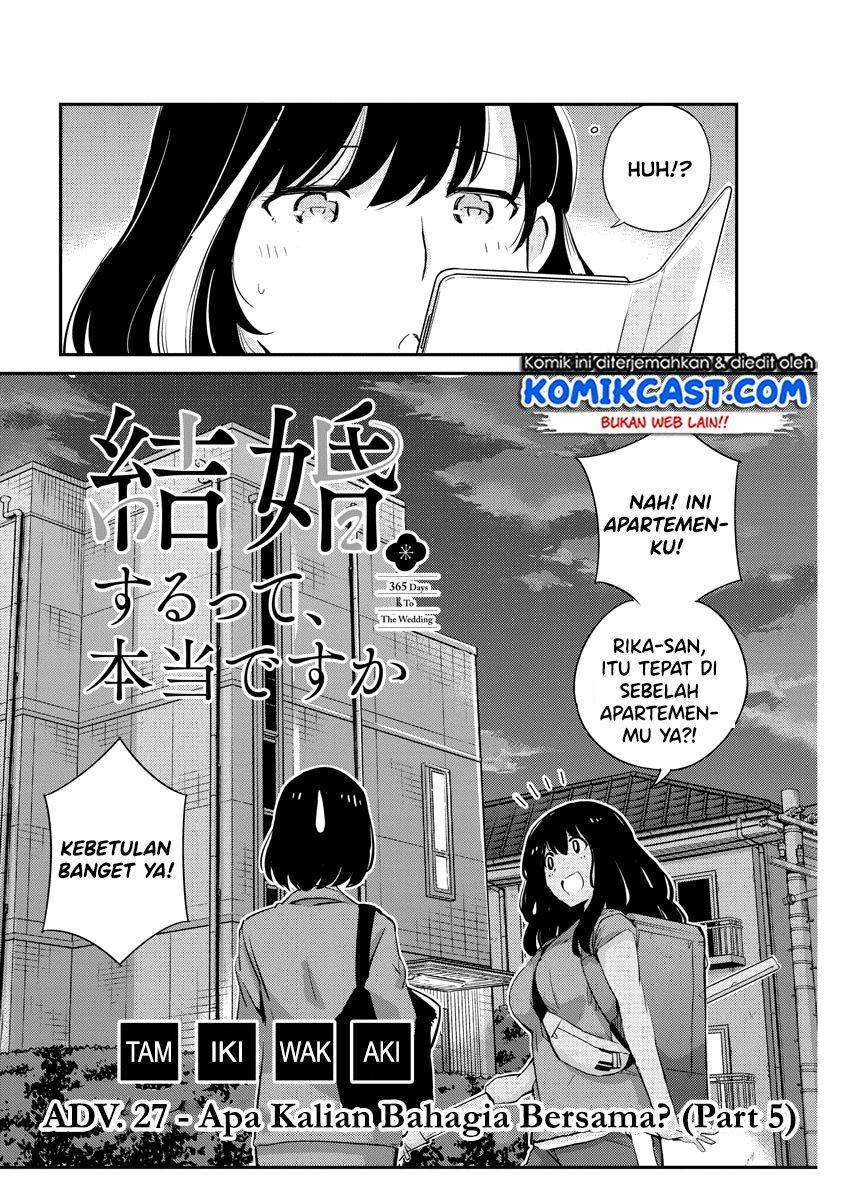 Kekkon Surutte, Hontou desu ka? Chapter 27