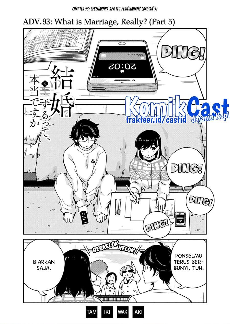 Kekkon Surutte, Hontou desu ka? Chapter 93