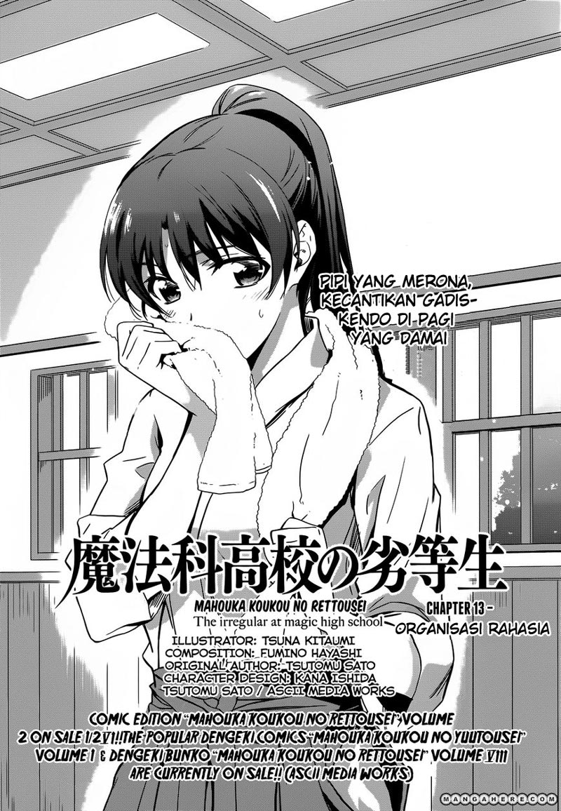 Mahouka Koukou no Rettousei – Nyuugaku-hen Chapter 13