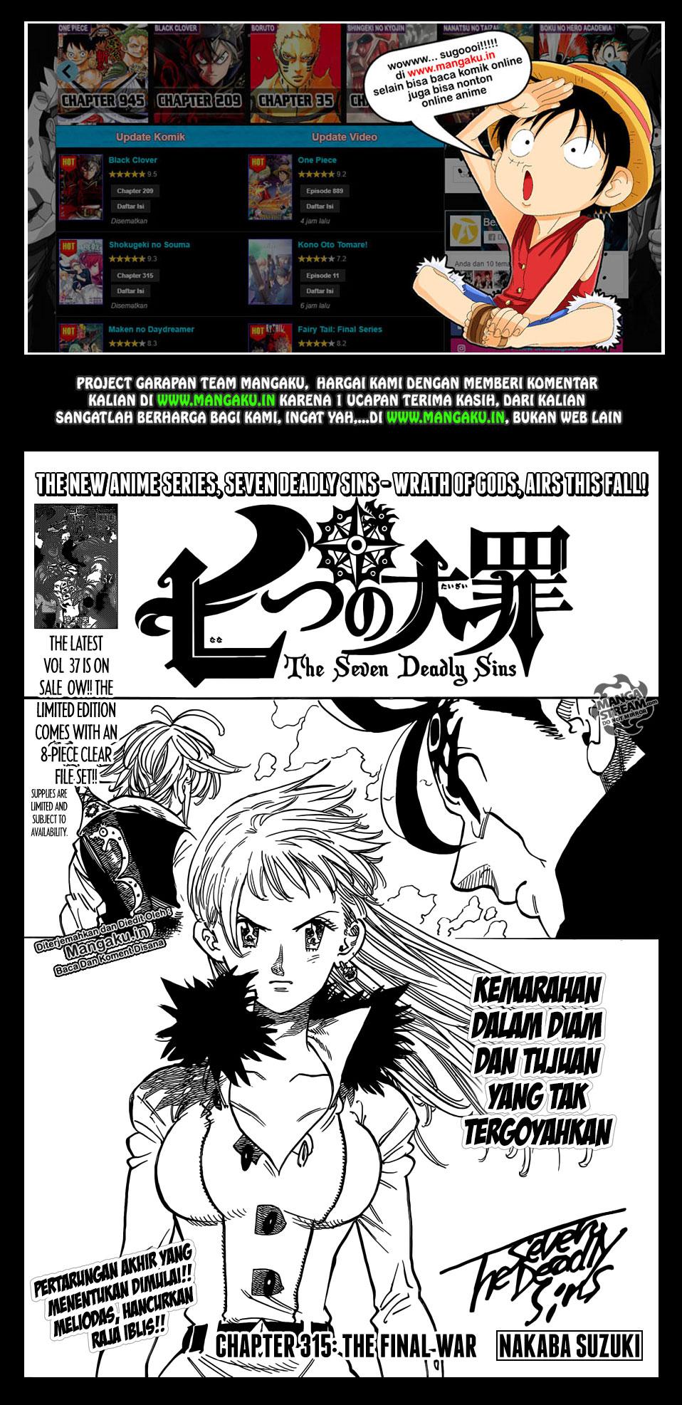 Nanatsu no Taizai Chapter 315