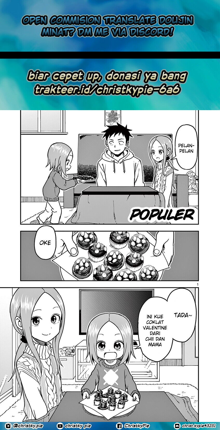 Karakai Jouzu no (Moto) Takagi-san Chapter 122