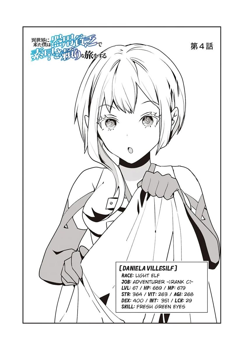 Isekai ni Kita Boku wa Kiyoubinbode Subayasa Tayorina Tabi wo Suru Chapter 4