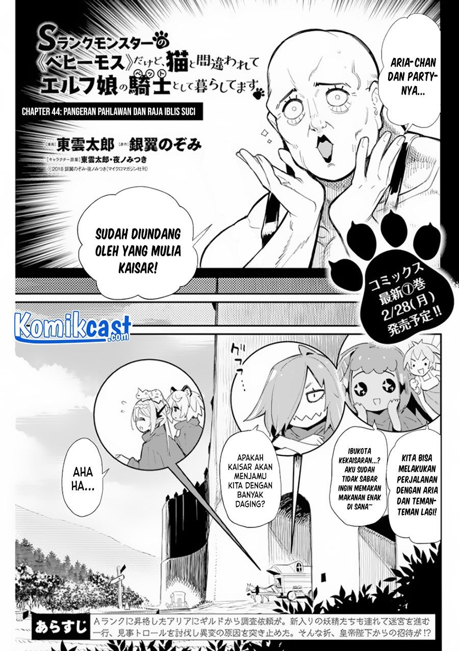 S-Rank Monster no Behemoth Dakedo, Neko to Machigawarete Erufu Musume no Kishi (Pet) Toshite Kurashitemasu Chapter 44