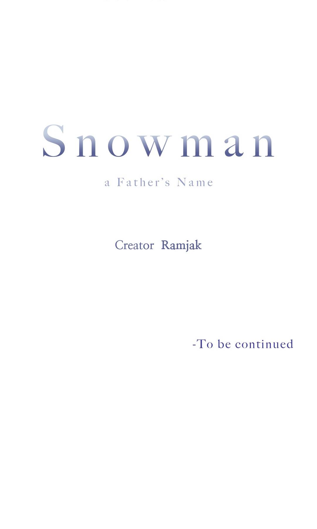 Snowman manhwa