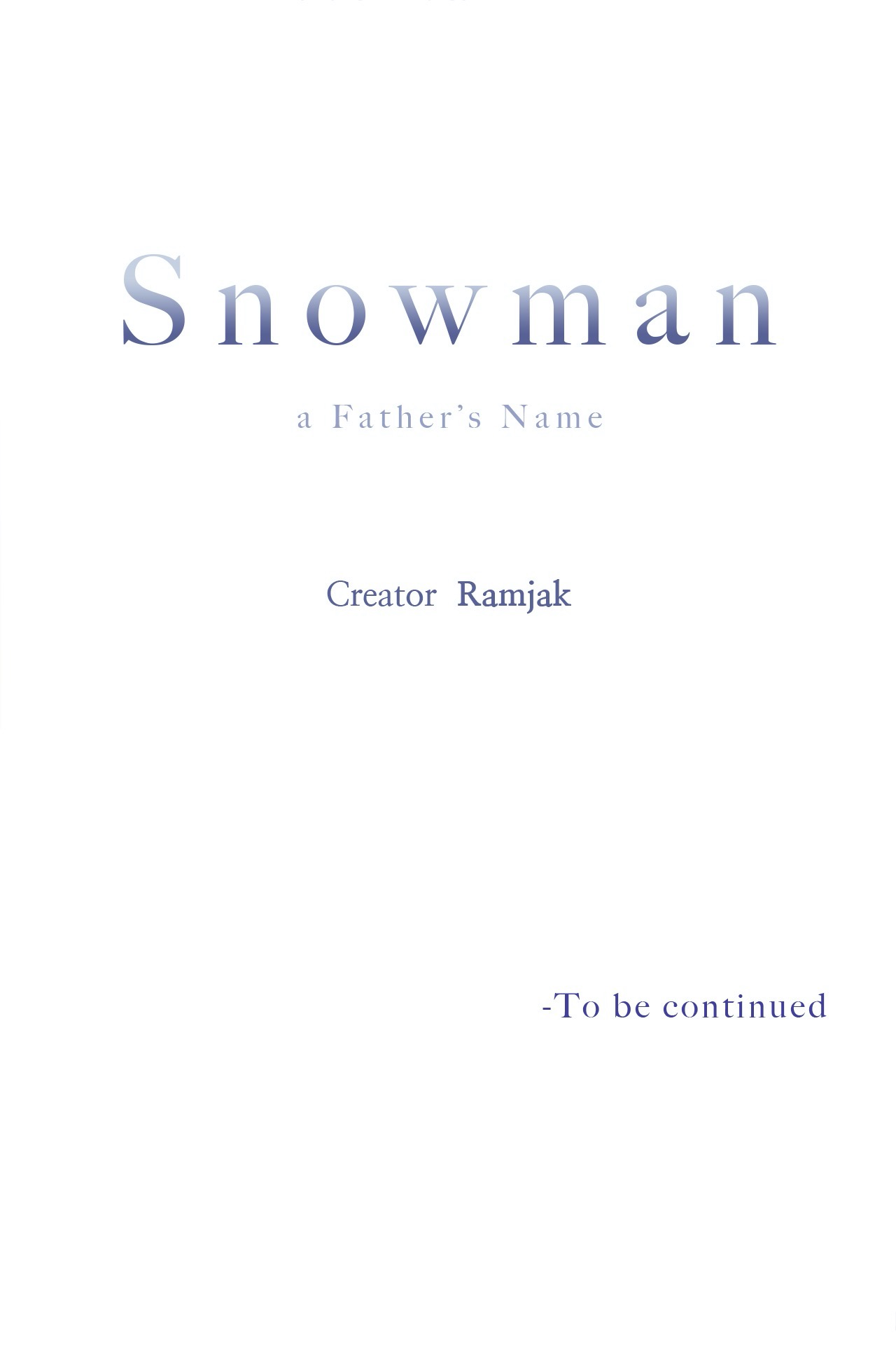 Snowman manhwa