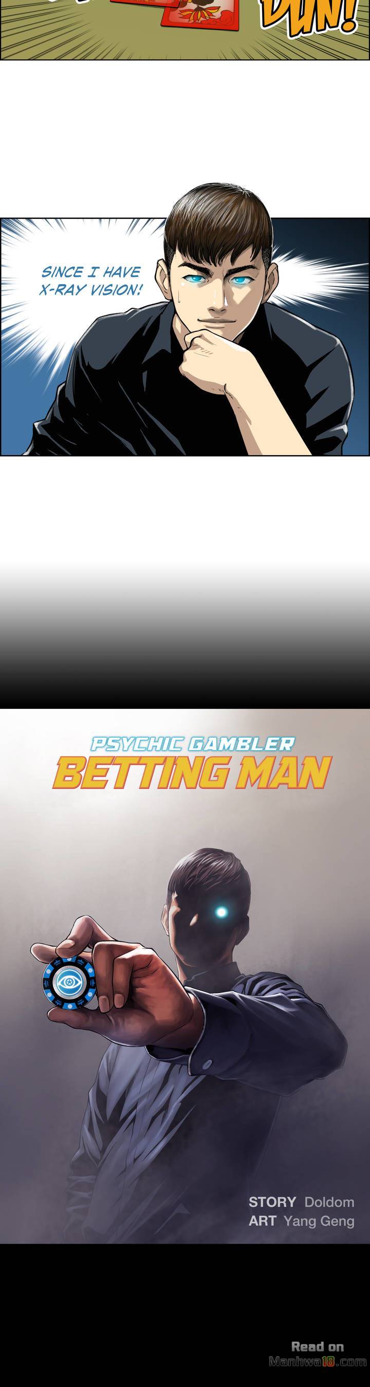 Psychic Gambler Betting Man