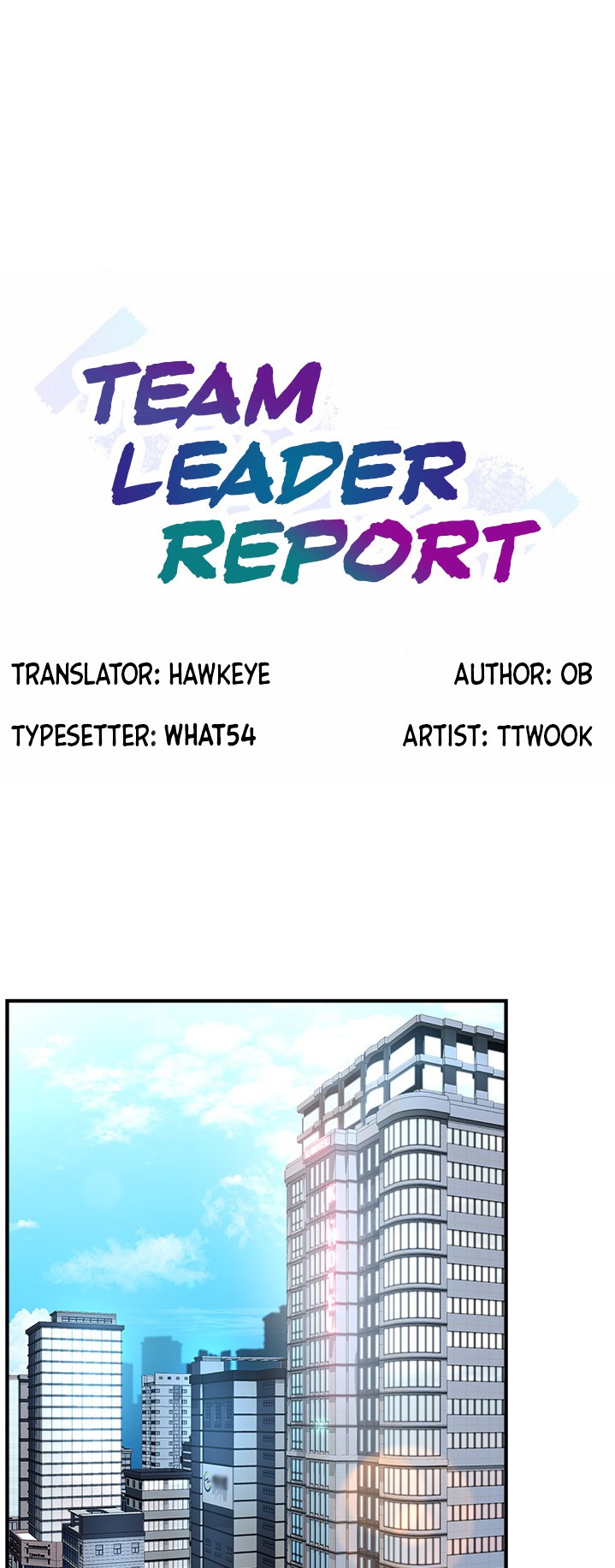 Teamleader, This is a report Engsub