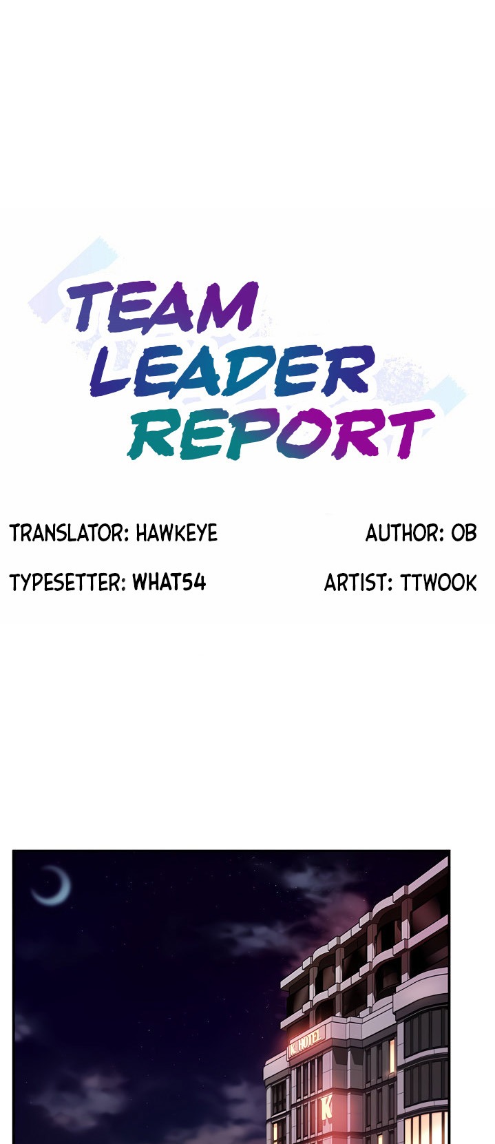 Teamleader, This is a report Engsub