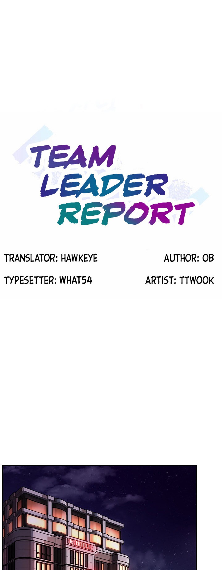 Teamleader, This is a report Engsub