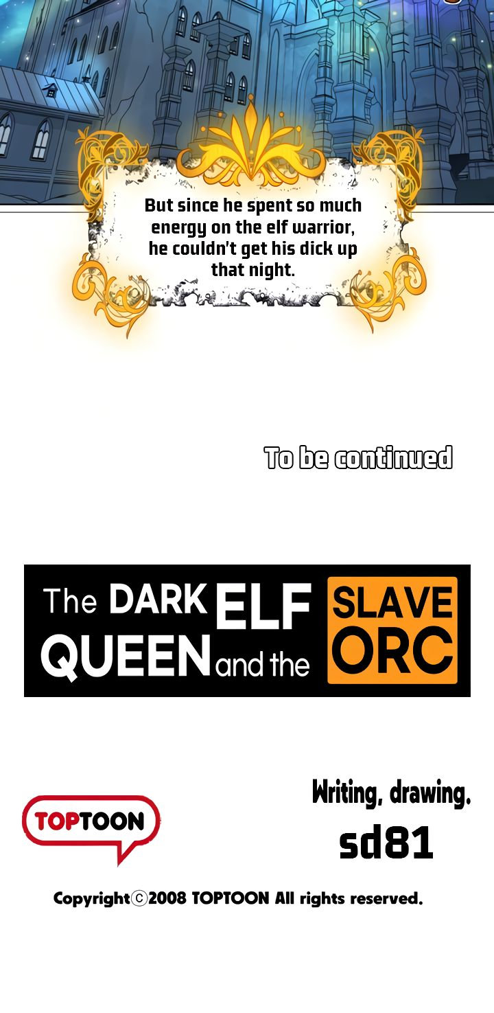 The DARK ELF QUEEN and the SLAVE ORC