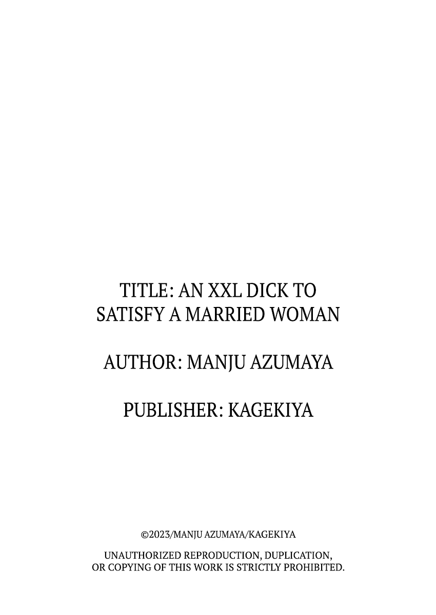 An XXL Dick to Satisfy a Married Woman Chapter 4.4