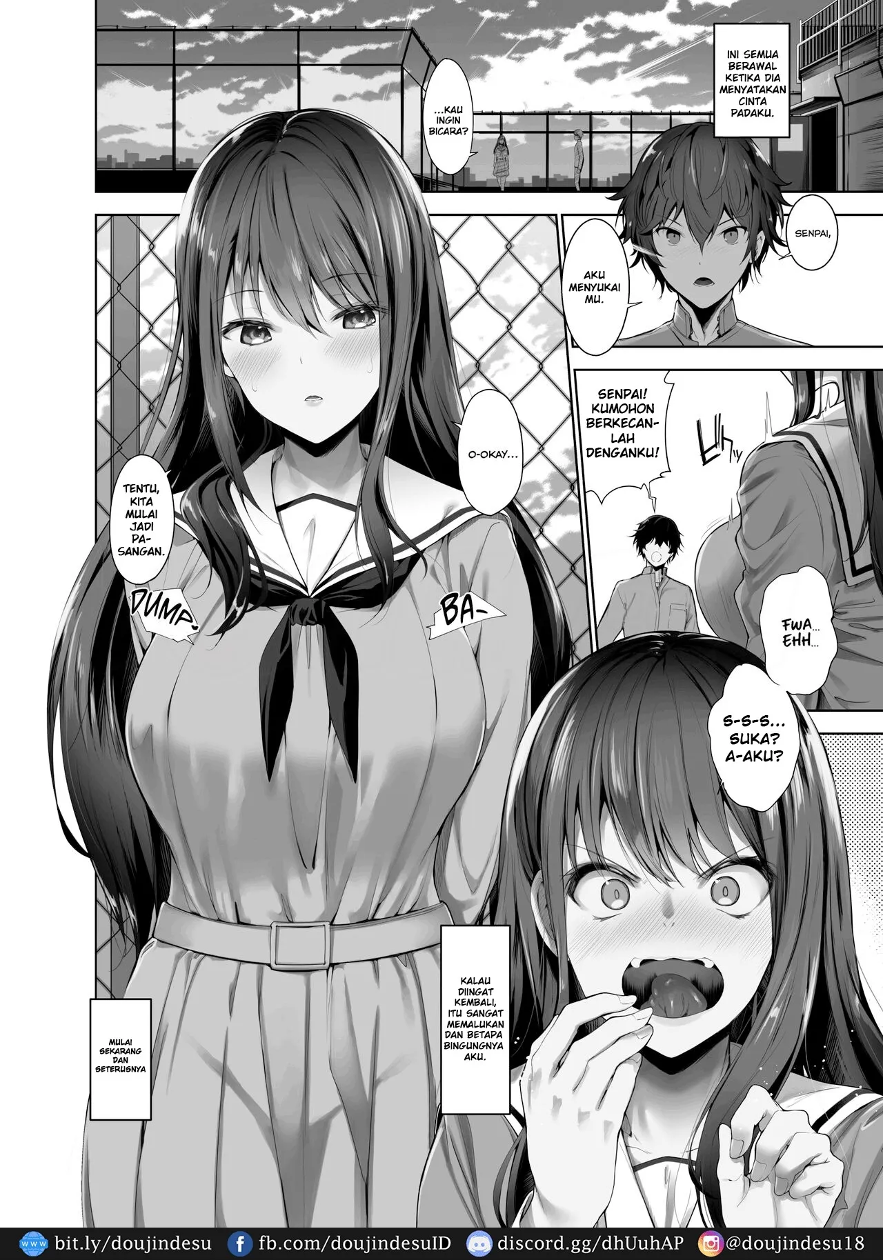 Boku to Riina Senpai no Himitsu no Bukatsudou ~Mysterious na Senpai ga Hatsujou Shite H ni Muchuu ni Naru Hanashi~ Chapter 1