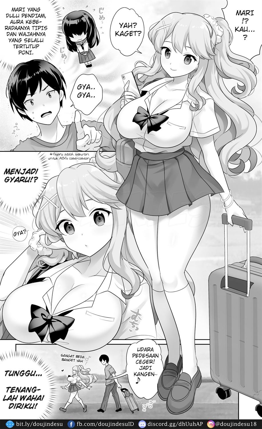 Jimi de Otonashii Osananajimi ga Tokai e Tenkou Shite Muchi Ero Gal ni Natte Kaette Kita Chapter 1