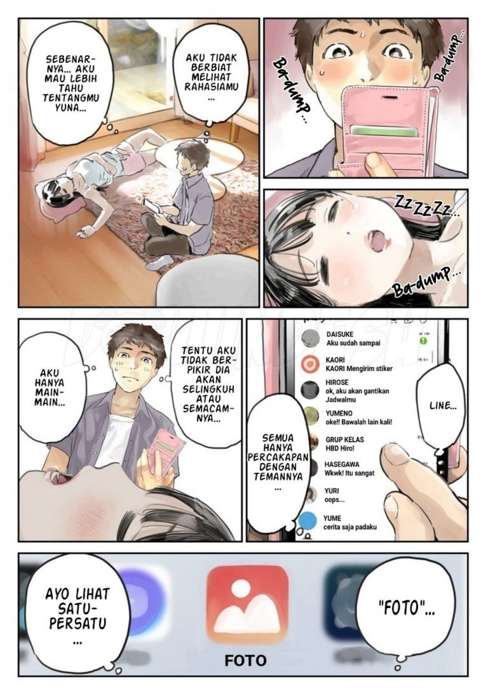 Kanojo no SmaPho o Nozoita dake nano ni Chapter 1