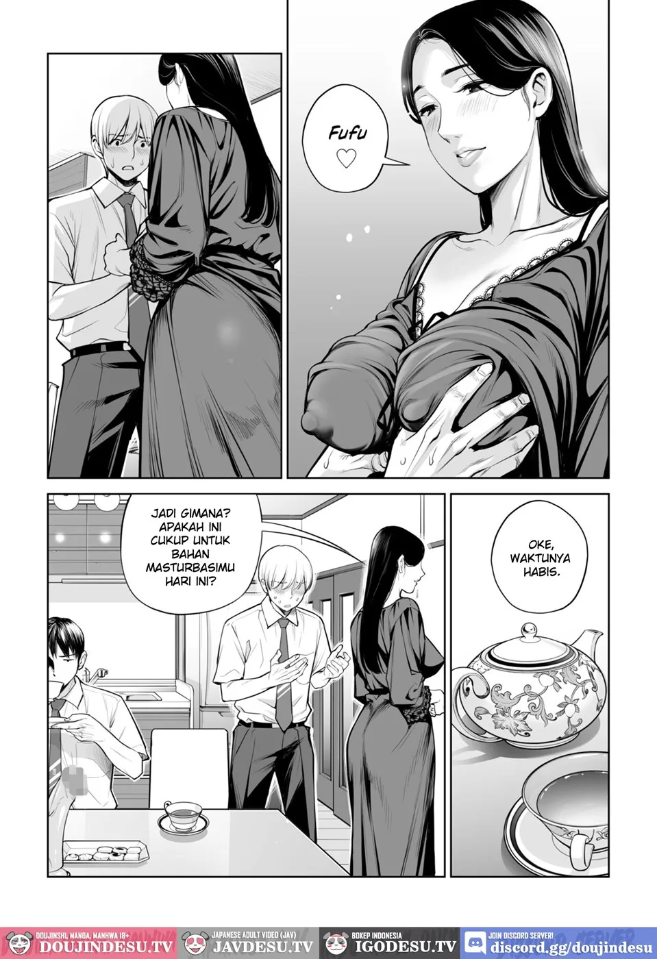 Kurokami Onna no Fudeoroshi ~Himitsu no Heya de Nakadashi Sasete Ageru wa~ Chapter 1