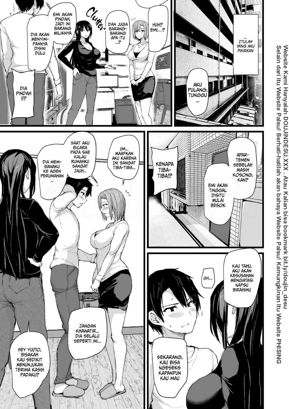 Kyonyuu ga Futari Inai to Bokkishinai Danna no Tameni Tomodachi wo Tsuretekita Tsuma Chapter 1