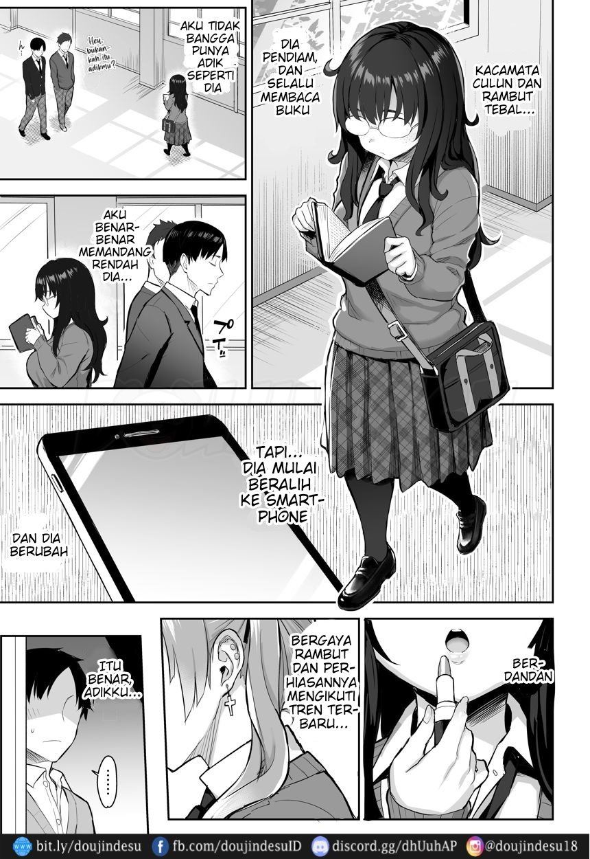 Moto InCha no Kyonyuu Yariman Imouto ga Erosugite, Onii-chan wa Mou…!! Chapter 1