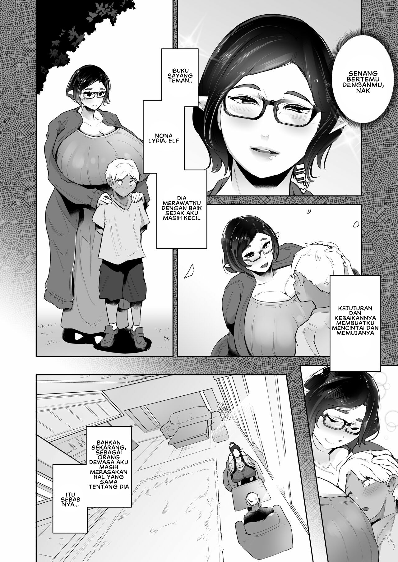 Mucchiri Dekachichi Elf no Oba-san to Ano Hi Kawashita Sukebe de Ecchi na Yakusoku Chapter 1