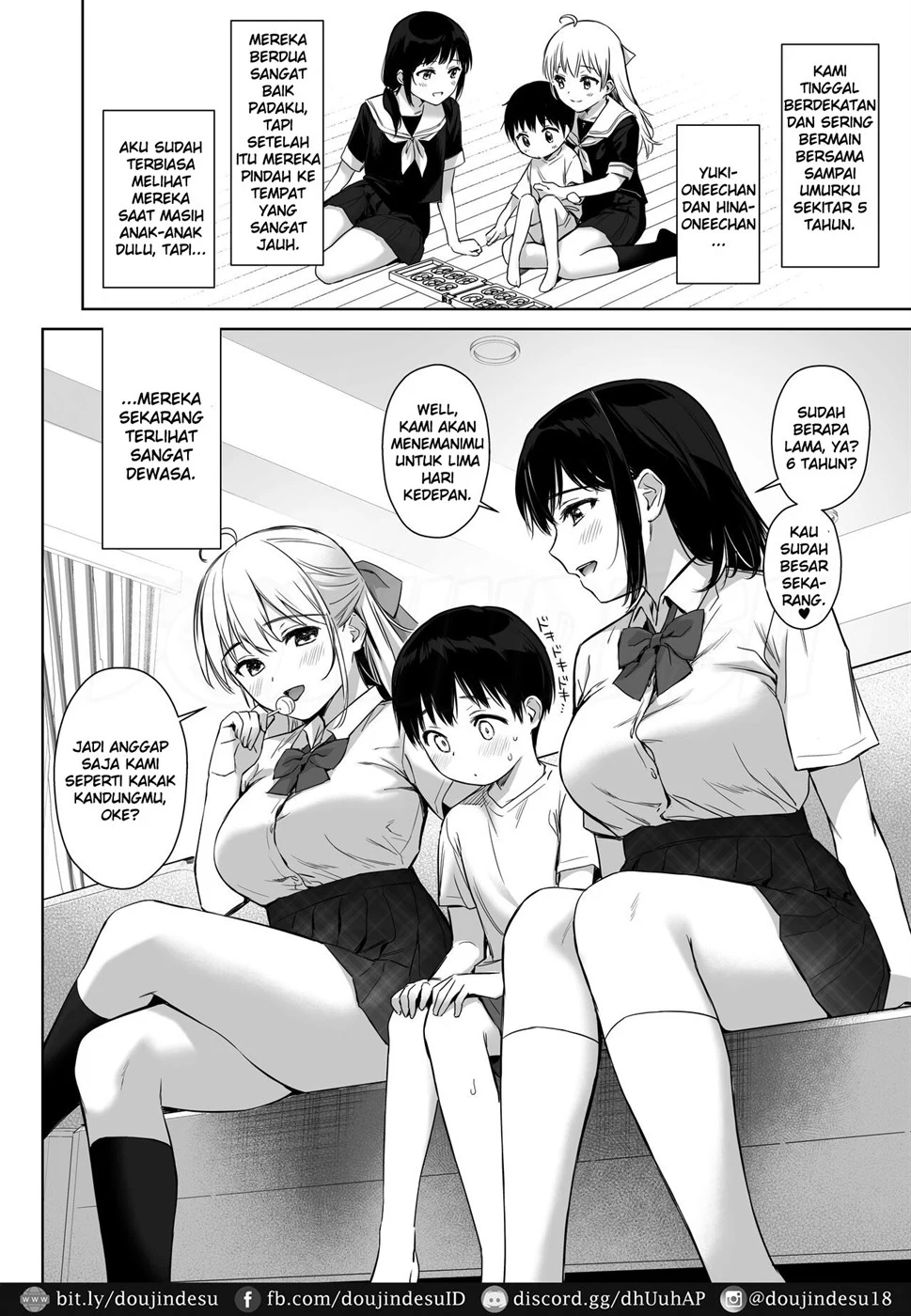 Naisho no Hajimete ~Suunenburi ni Atta Shinseki no Bijin JK Shimai ni Ecchi no Tehodoki Sarechaimasu~ Chapter 1