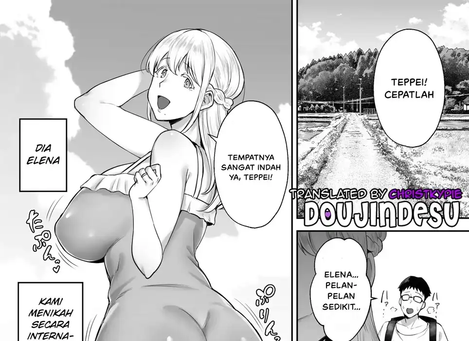 Netorareta Bakunyuu Blonde Tsuma Elena ~Yamato Nadeshiko ni Akogaretetara Onahole Nadeshiko ni Natteshimatta~ Chapter 1