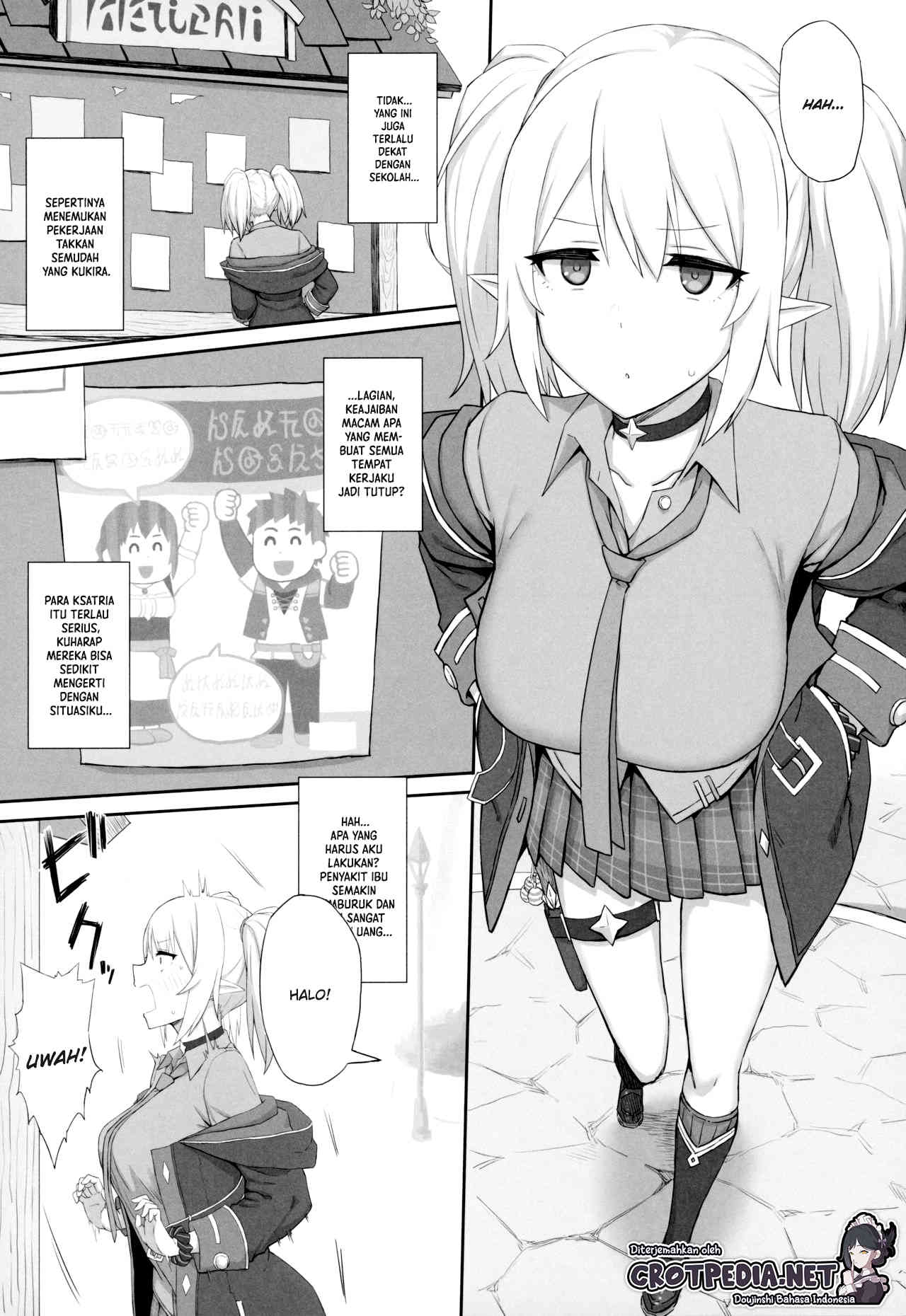 Ojou-sama Gakkou ni Kayou Binbou Shoujo wa Touzen no You ni Papakatsu ni Kiketsu Suru Chapter 1