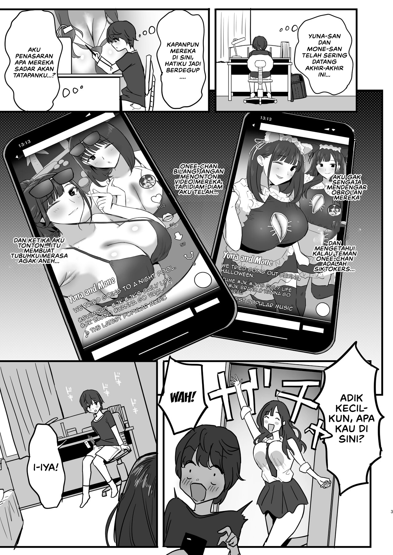 Onee-chan no Tomodachi no JK Tiktoker ni Takusan Paizuri sareru Hon Chapter 1