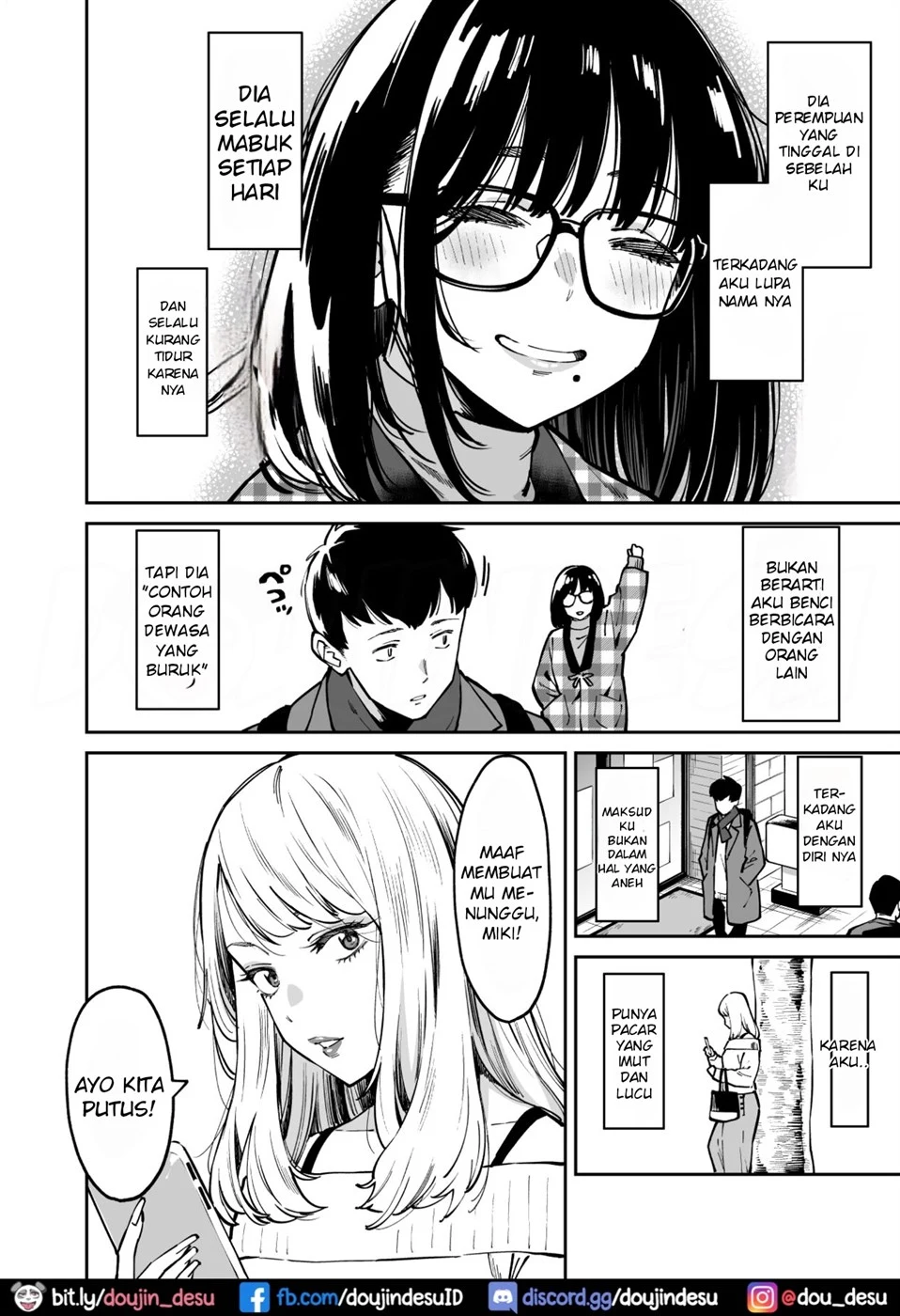 Otonari no Darashina Onee-san ni Nagusamerareru Hanashi Chapter 1