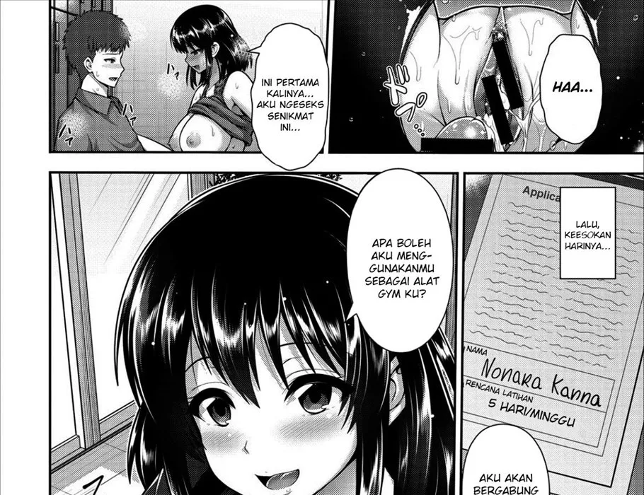 Taiken Sounyuu! Gym de Asedaku SEX! Chapter 1