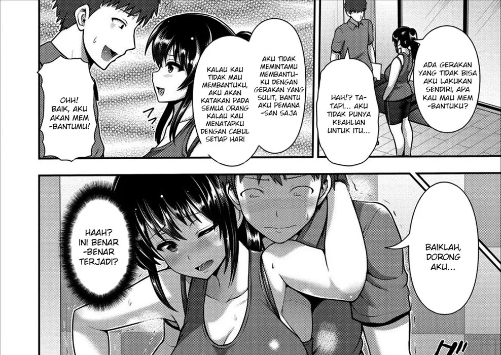 Taiken Sounyuu! Gym de Asedaku SEX! Chapter 1