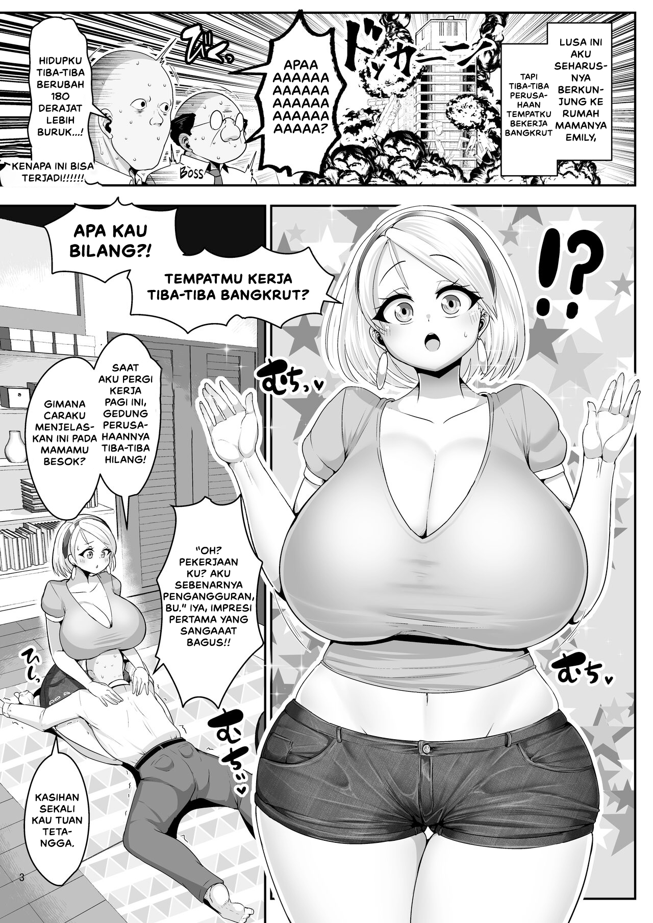 H Daisuki Kinpatsu Hakujin Bakunyuu Ryuugakusei ga Tonari no Heya ni Hikkoshite Kita! Chapter 2