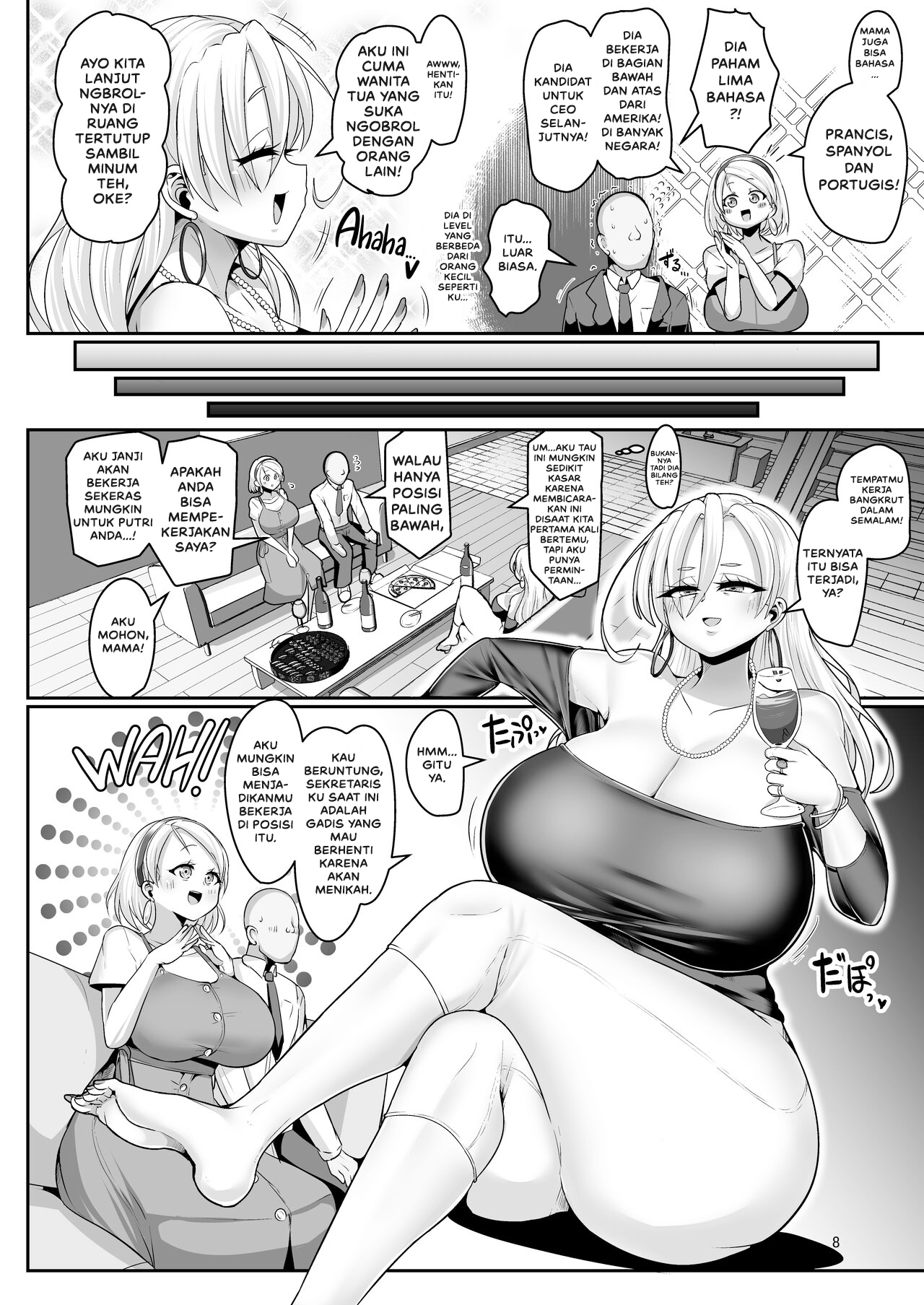 H Daisuki Kinpatsu Hakujin Bakunyuu Ryuugakusei ga Tonari no Heya ni Hikkoshite Kita! Chapter 2