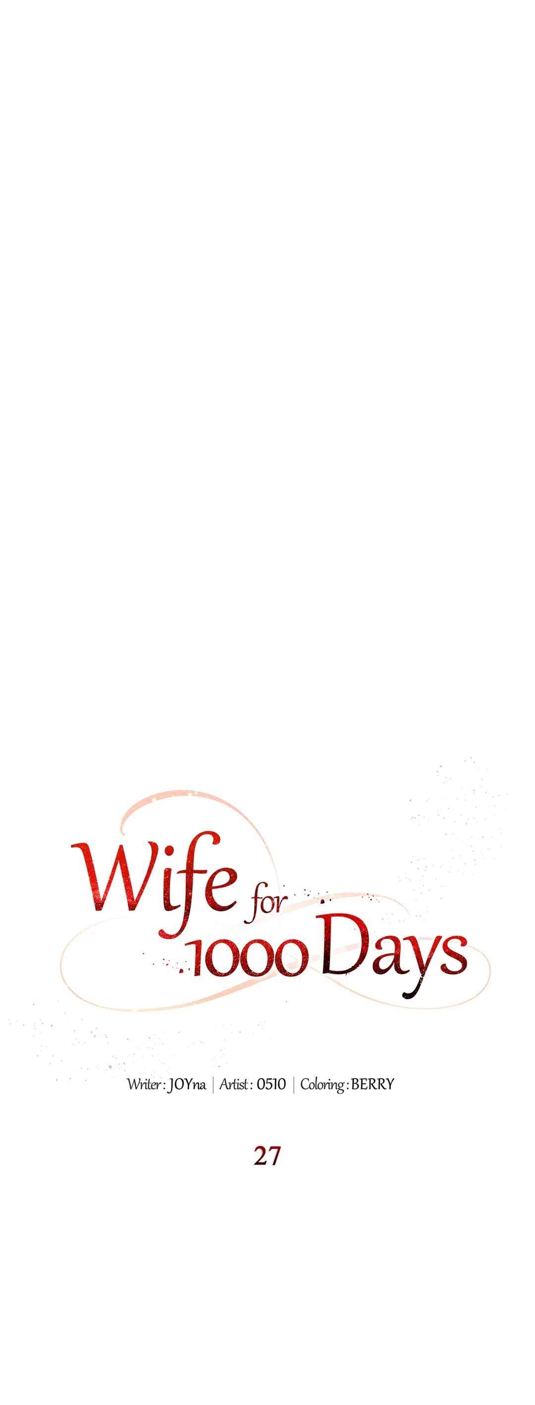 Wife for 1000 Days Chapter 27