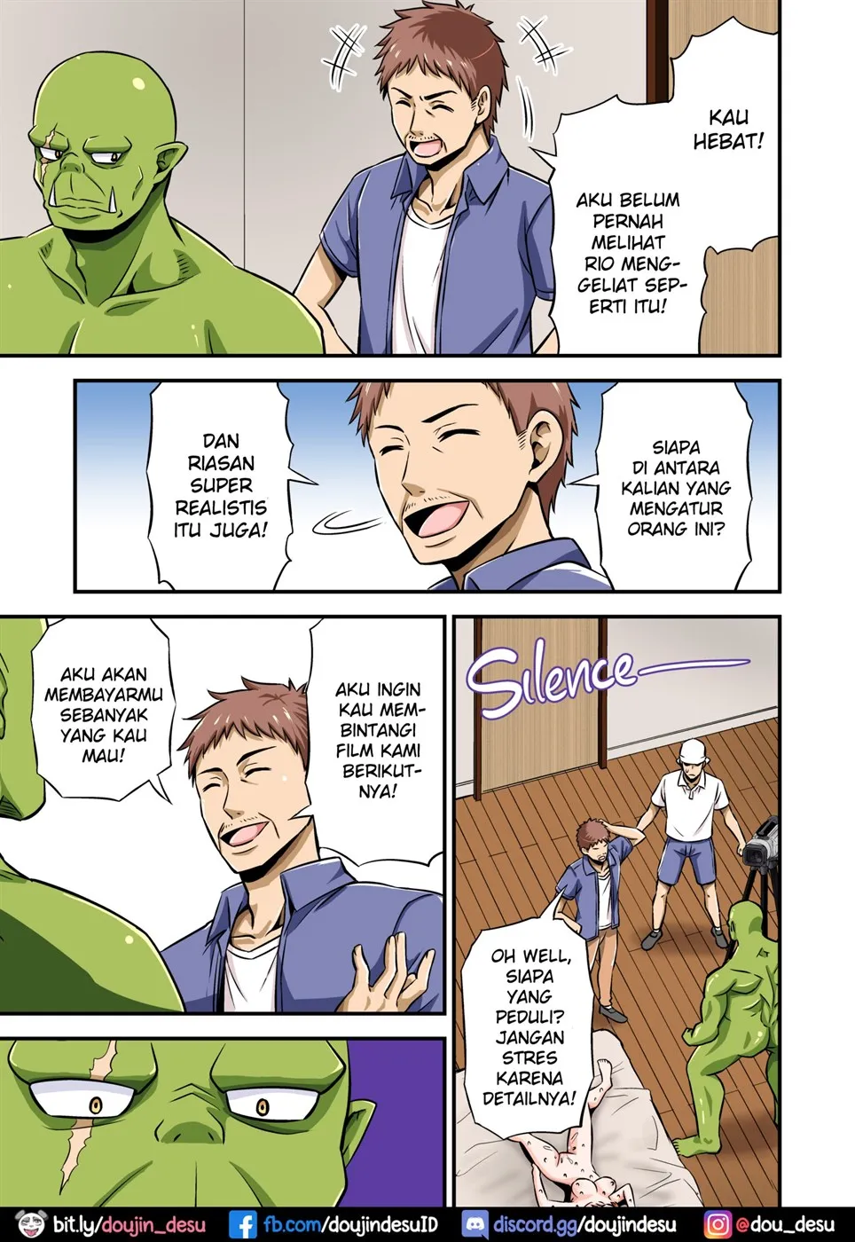 AV no Satsuei Genba ni Zetsurin Orc ga Isekai Teni Shite Shimatta Hanashi. Chapter 1