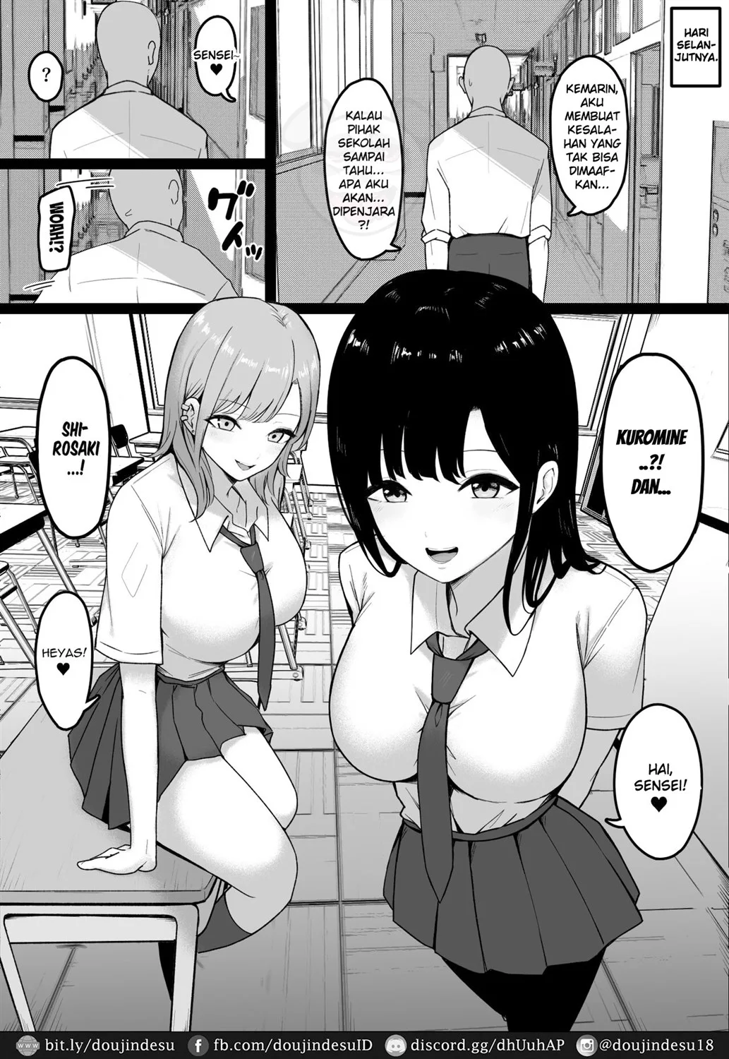 Inran Gakusei Kuromine-san to Shirosaki-san no Yuuwaku Chapter 1