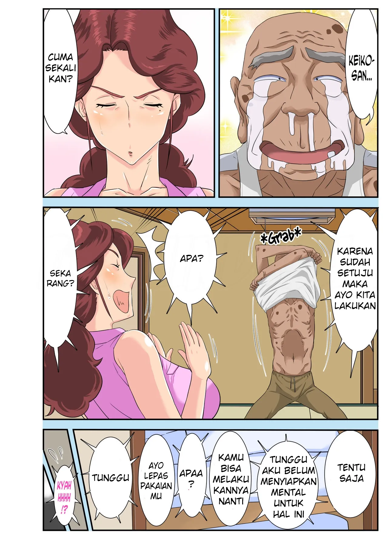 Kyojiri Tsuma Keiko to Zetsurin! Sukebe Jii Chapter 1