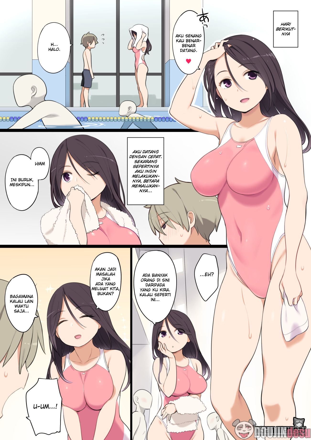 Pool de Deatta Oneesan to Ecchi na Kankei ni Nacchau Ohanashi Chapter 1