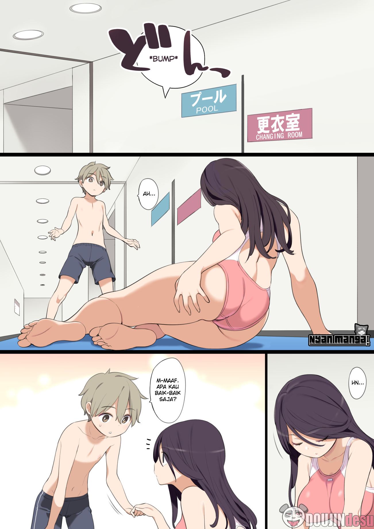 Pool de Deatta Oneesan to Ecchi na Kankei ni Nacchau Ohanashi Chapter 1