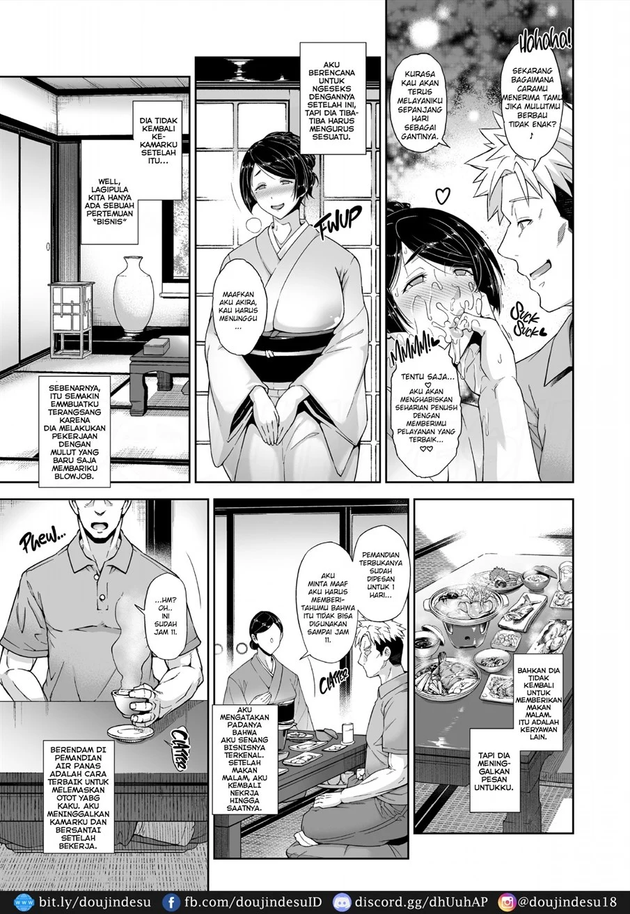 Shinise Onsen Ryokan no Wakaokami wa Akireru Hodo Sex ga Suki Chapter 1