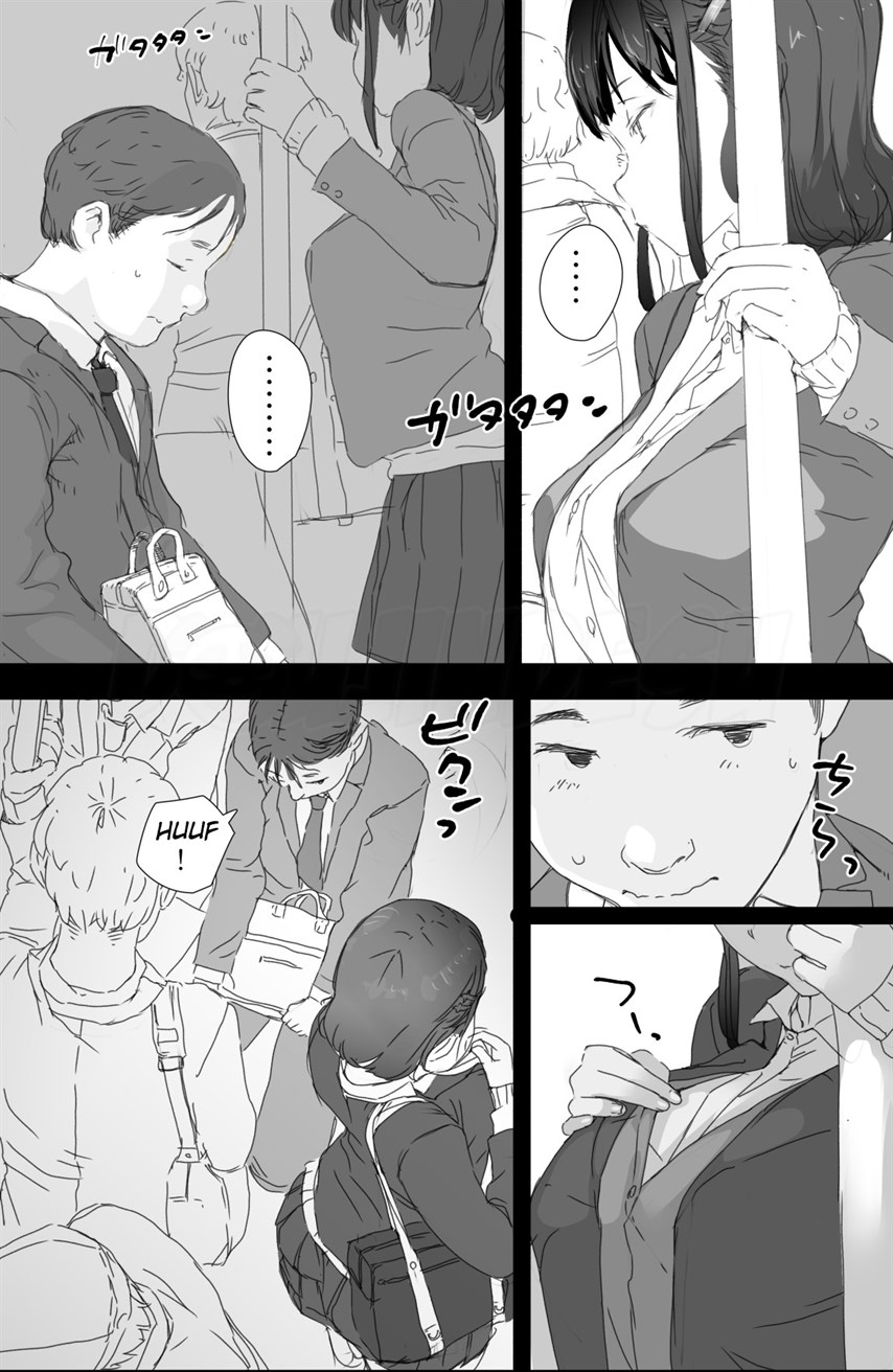 Tsuukin Densha de Oppai o Mise ni Kuru Musume ga Ite Komattemasu Chapter 1