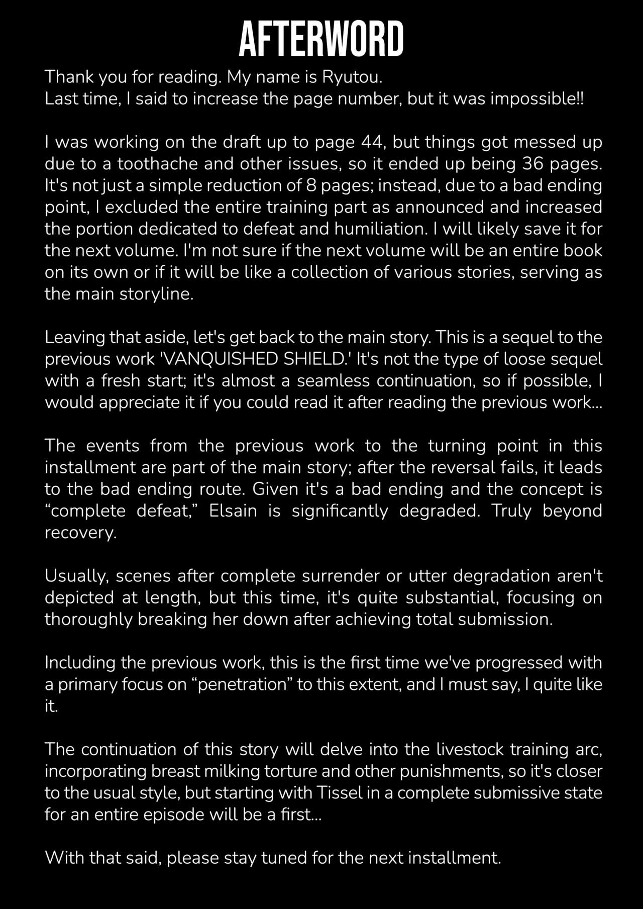 Raygis Valicess Elsain "VANQUISHED SHIELD 2"