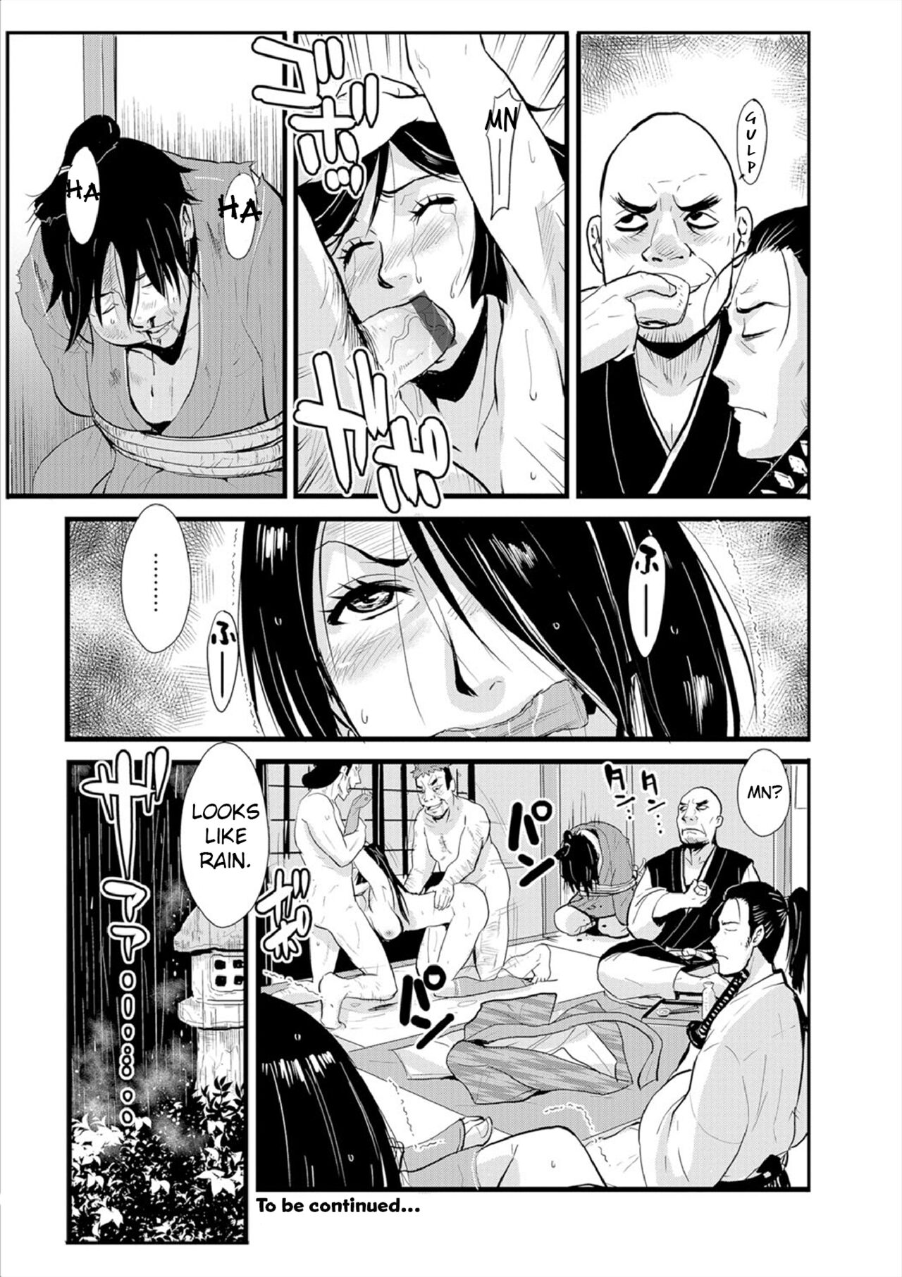 Harami samurai 03 ~Shibararete Mae mo Ushiro mo Rinkan sarete~