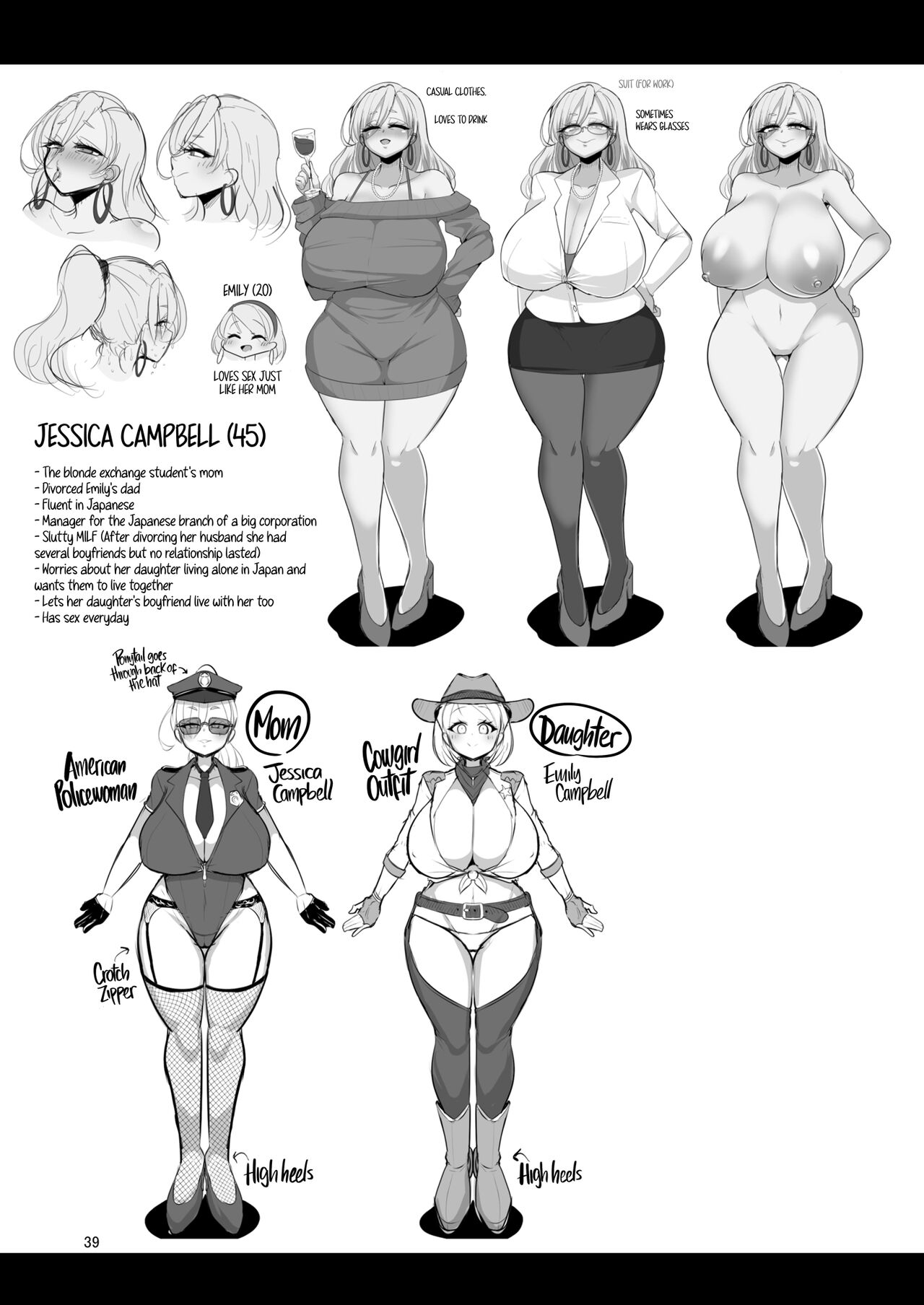 H Daisuki Kinpatsu Hakujin Bakunyuu Ryuugakusei ga Tonari no Heya ni Hikkoshite Kita!! 2 ~Mama mo Ore no SeFri ni Natta!!~ - Decensored