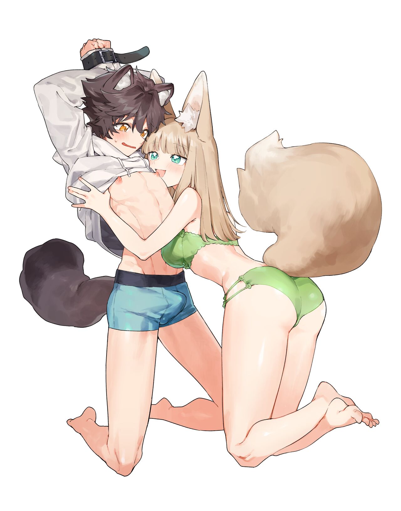 Otoko ga Uke - Kitsune-chan X Tanuki-kun