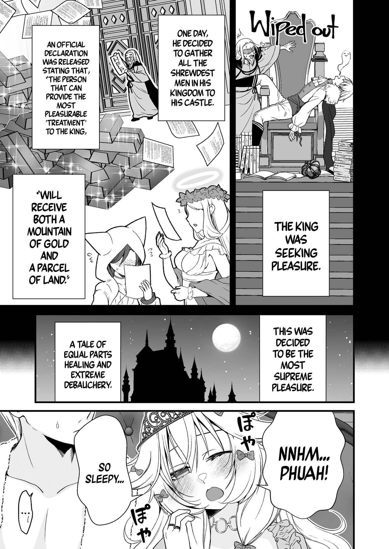 Nemuri Hime no, Mucchimuchi na Karada de Shasei no Osewa shite Morau