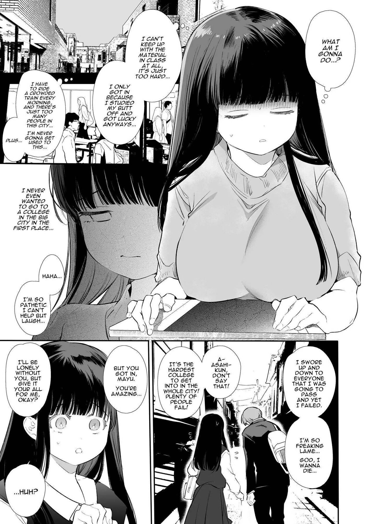Mayu-chan NTR ~Daigaku Shingaku no Tame Joukyou Shita Kanojo ga Onzoushi ni Tsukamari Dekiai Sarete Shimatta~