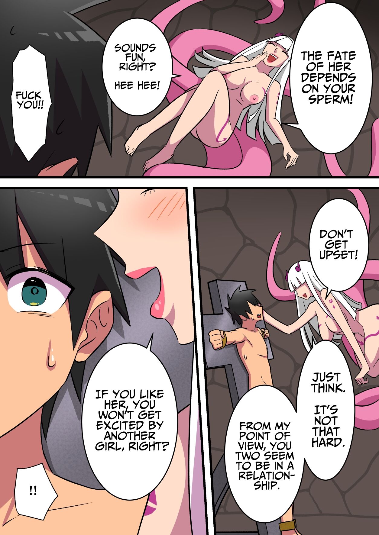 Warrior Defeated By A Super Strong Succubus Must Resist Cumming To Save His Girlfriend's Life